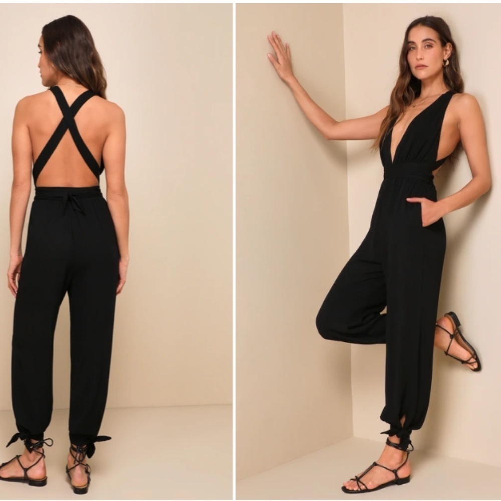LULU's Sexy Chic Resort FLowy Lightweight Minimalistic Comfy Vacation Jumpsuit